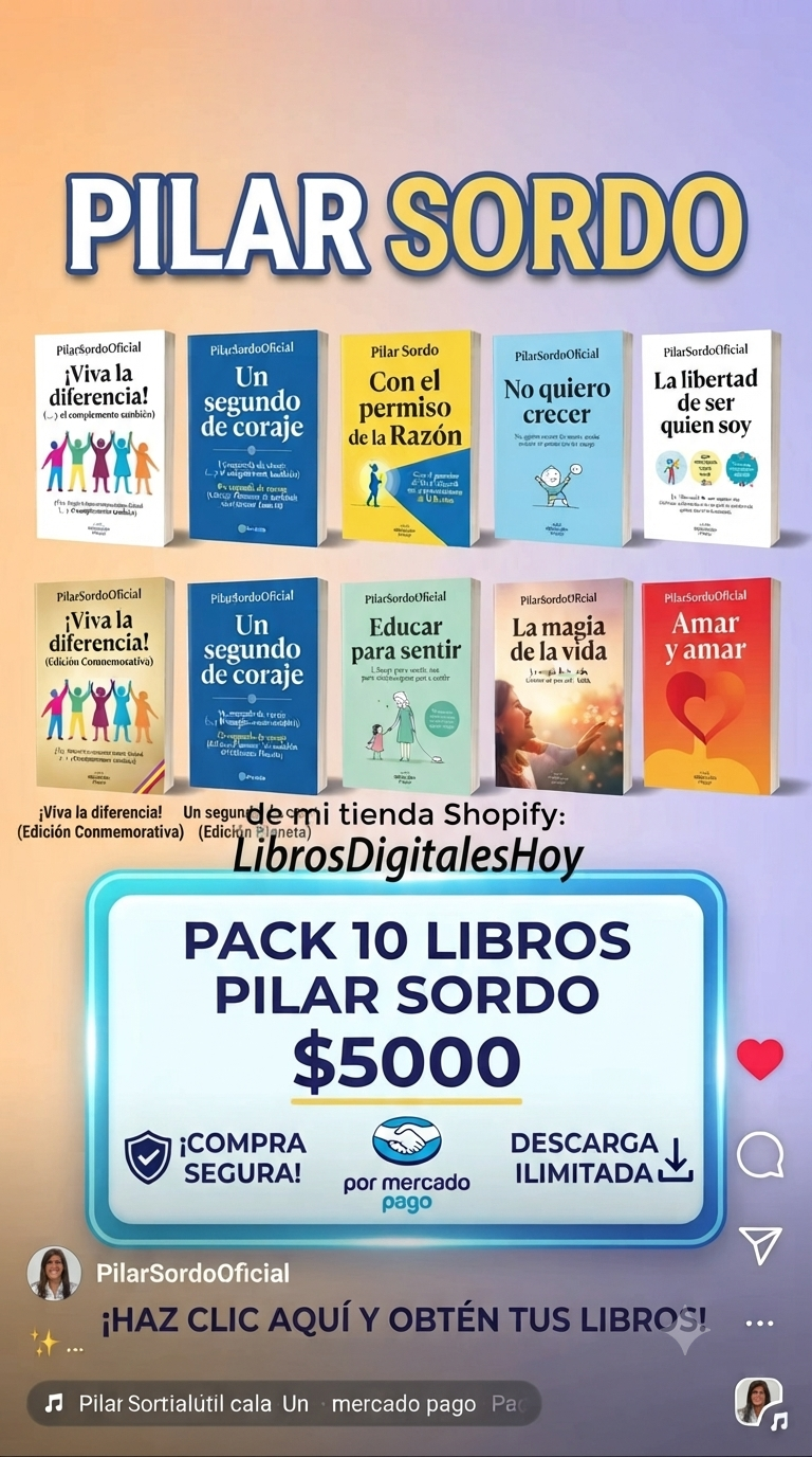 Pack 10 Libros Digitales – Colección Completa Pilar Sordo