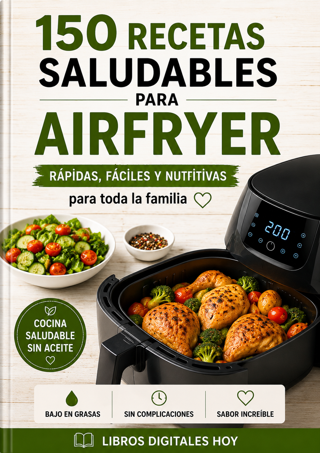 Recetario Saludable Airfryer: 150 Recetas para Comer Rico y Cuidarte
