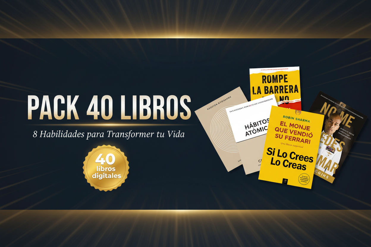 Banner Pack 40 Libros 8 Habilidades
